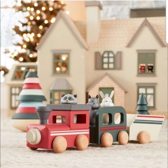 Hearth & Hand Toys Hearth Hand Wood Train Set 4 Piece Poshmark